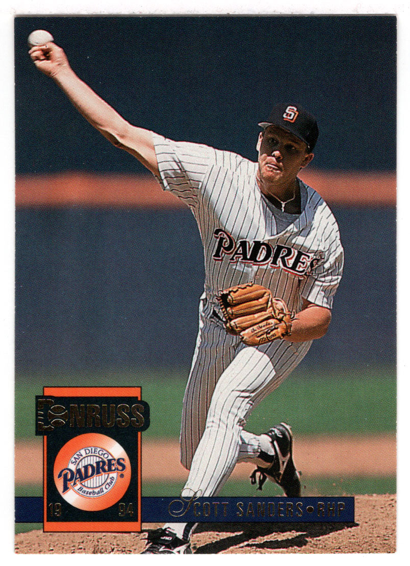 Scott Sanders - San Diego Padres (MLB Baseball Card) 1994 Donruss # 489 Mint
