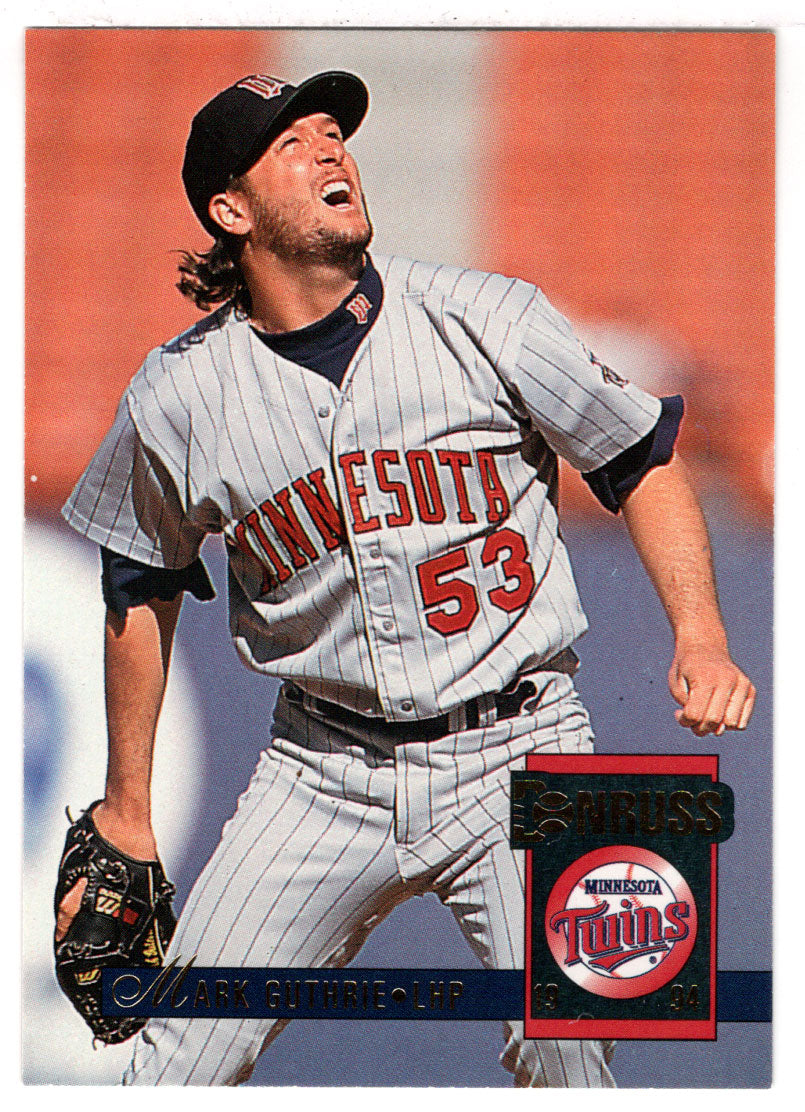 Mark Guthrie - Minnesota Twins (MLB Baseball Card) 1994 Donruss # 530 Mint