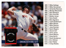 Load image into Gallery viewer, Roger Clemens - Boston Red Sox - Checklist (MLB Baseball Card) 1994 Donruss # 600 Mint
