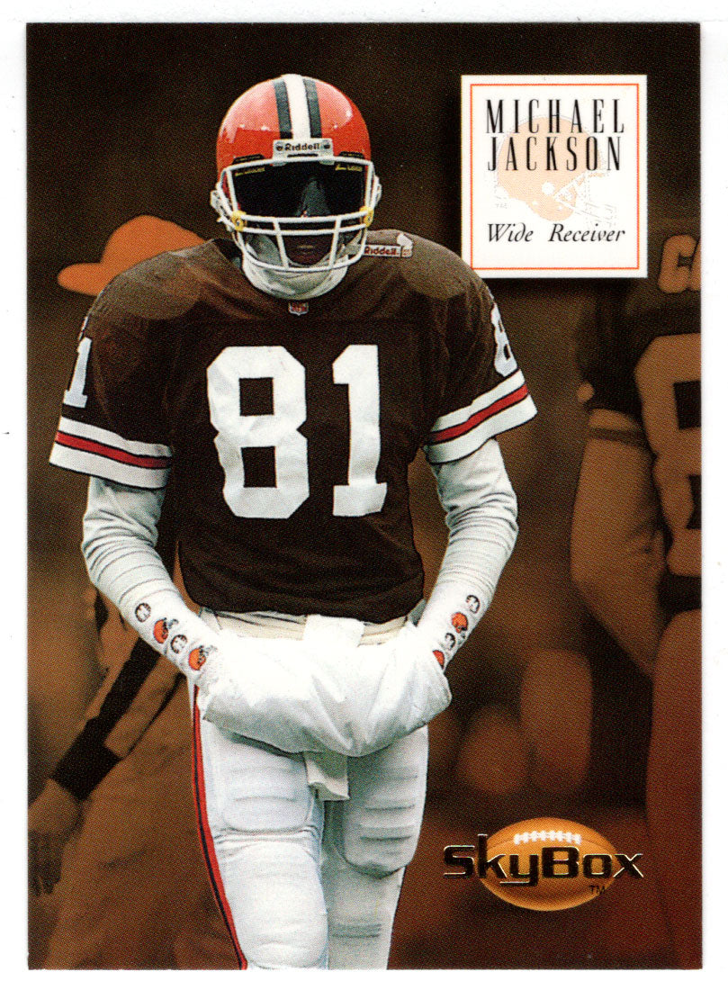 Michael Jackson football on sale card