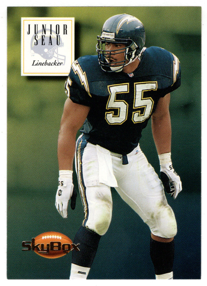 Junior Seau - San Diego Chargers (NFL Football Card) 1994 Skybox Premium # 135 Mint