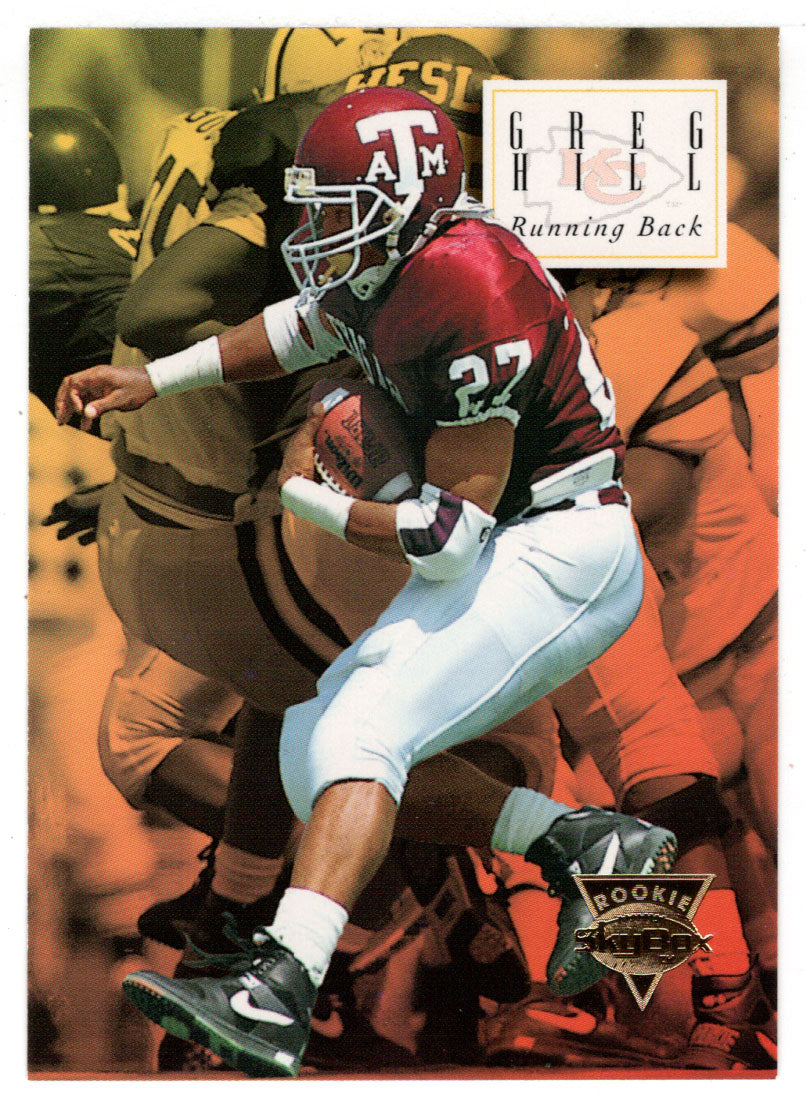 Greg Hill RC - Kansas City Chiefs (NFL Football Card) 1994 Skybox Premium # 181 Mint