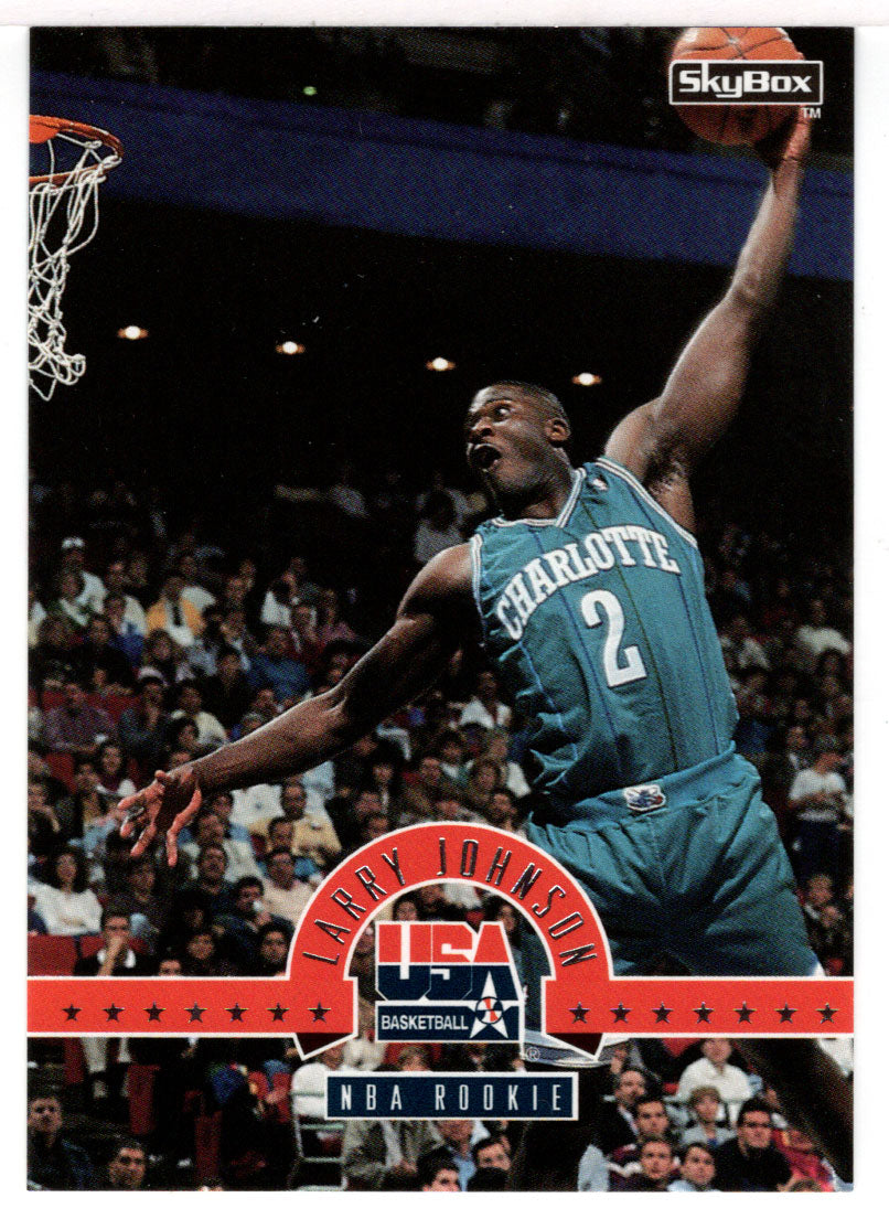 Larry Johnson - NBA Rookie (NBA Basketball Card) 1994 Skybox USA # 8 Mint