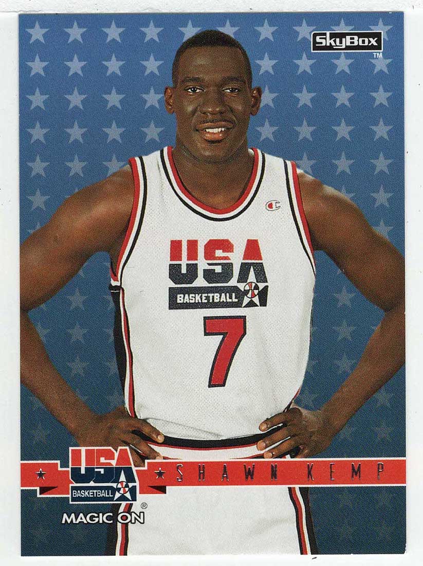 Shawn Kemp - Magic On (NBA Basketball Card) 1994 Skybox USA # 18 Mint