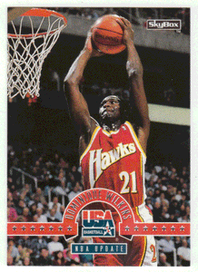 Dominique Wilkins - NBA Update (NBA Basketball Card) 1994 Skybox USA # 34 Mint