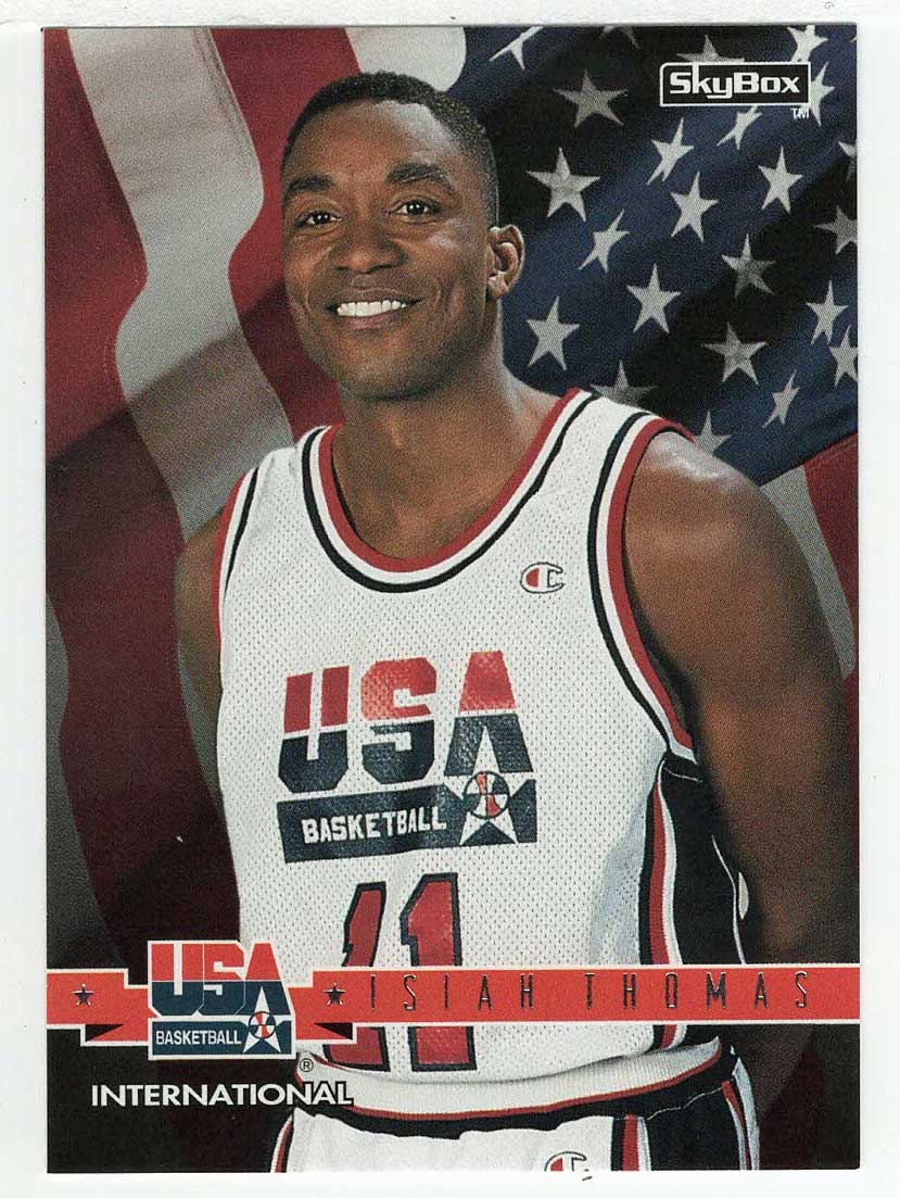 Isiah Thomas - International (NBA Basketball Card) 1994 Skybox USA # 43 Mint