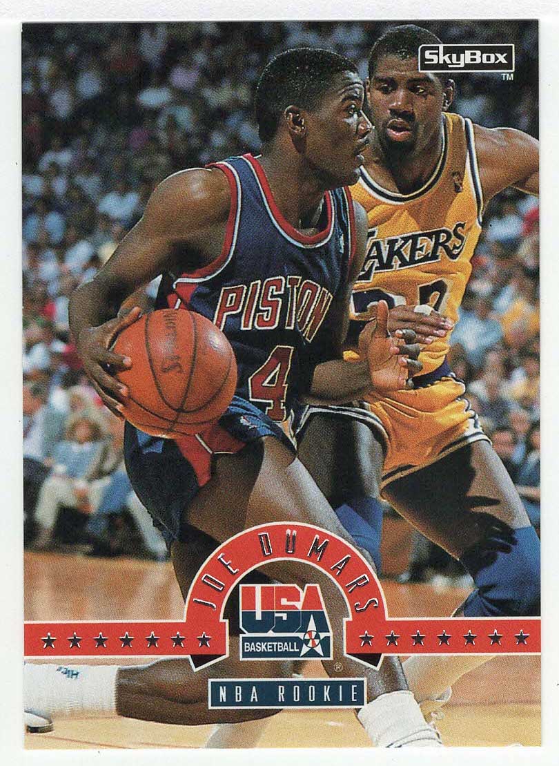 Joe Dumars - NBA Rookie (NBA Basketball Card) 1994 Skybox USA # 50 Mint