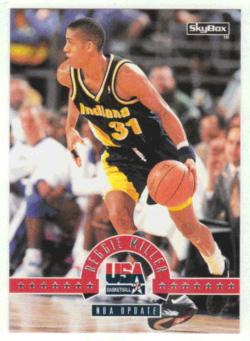 Reggie Miller - NBA Update (NBA Basketball Card) 1994 Skybox USA # 76 Mint