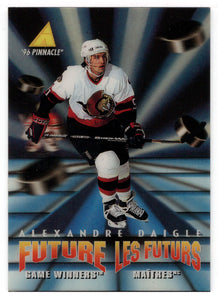 Alexandre Daigle - Ottawa Senators - Future Game Winners (NHL Hockey Card) 1995-96 McDonald's Pinnacle # McD 38 Mint