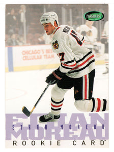 Ethan Moreau - Chicago Blackhawks (NHL Hockey Card) 1995-96 Parkhurst International # 540 Mint