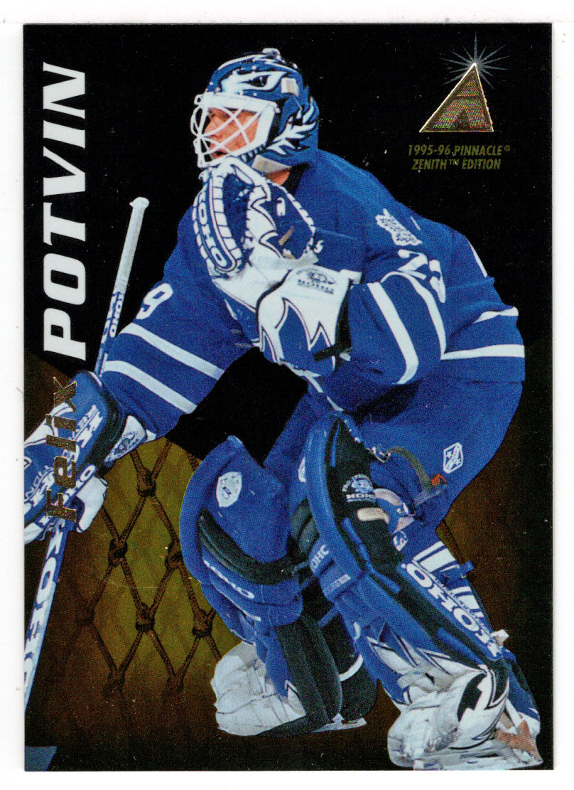 Felix Potvin - Toronto Maple Leafs (NHL Hockey Card) 1995-96 Pinnacle Zenith # 76 Mint
