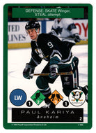 Paul Kariya - Anaheim Ducks (NHL Hockey Card) 1995-96 Playoff One on One # 2 Mint