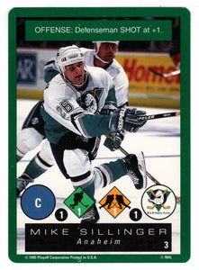 Mike Sillinger - Anaheim Ducks (NHL Hockey Card) 1995-96 Playoff One on One # 3 Mint