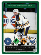 Alexei Zhitnik - Buffalo Sabres (NHL Hockey Card) 1995-96 Playoff One on One # 14 Mint