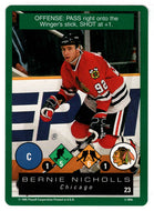 Bernie Nicholls - Chicago Blackhawks (NHL Hockey Card) 1995-96 Playoff One on One # 23 Mint