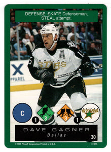 Dave Gagner - Dallas Stars (NHL Hockey Card) 1995-96 Playoff One on One # 30 Mint