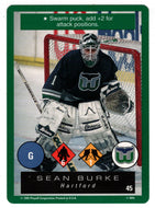 Sean Burke - Hartford Whalers (NHL Hockey Card) 1995-96 Playoff One on One # 45 Mint