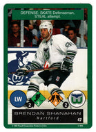 Brendan Shanahan - Hartford Whalers (NHL Hockey Card) 1995-96 Playoff One on One # 47 Mint