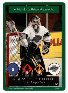 Jamie Storr - Los Angeles Kings (NHL Hockey Card) 1995-96 Playoff One on One # 52 Mint