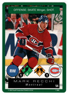 Mark Recchi - Montreal Canadiens (NHL Hockey Card) 1995-96 Playoff One on One # 54 Mint