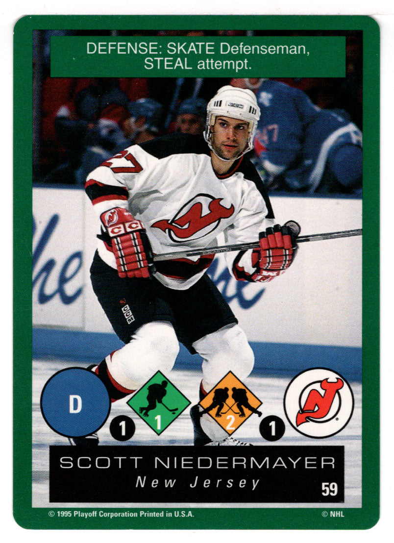 Scott Niedermayer - New Jersey Devils (NHL Hockey Card) 1995-96 Playoff One on One # 59 Mint