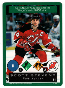 Scott Stevens - New Jersey Devils (NHL Hockey Card) 1995-96 Playoff One on One # 61 Mint