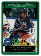 Pat Verbeek - New York Rangers (NHL Hockey Card) 1995-96 Playoff One on One # 70 Mint