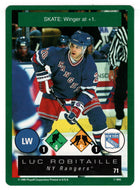 Luc Robitaille - New York Rangers (NHL Hockey Card) 1995-96 Playoff One on One # 71 Mint