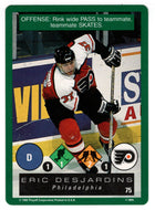Eric Desjardins - Philadelphia Flyers (NHL Hockey Card) 1995-96 Playoff One on One # 75 Mint