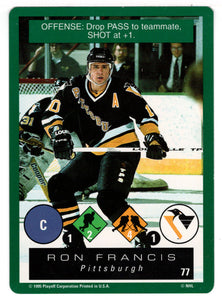 Ron Francis - Pittsburgh Penguins (NHL Hockey Card) 1995-96 Playoff One on One # 77 Mint