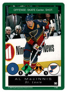 Al MacInnis - St. Louis Blues (NHL Hockey Card) 1995-96 Playoff One on One # 90 Mint