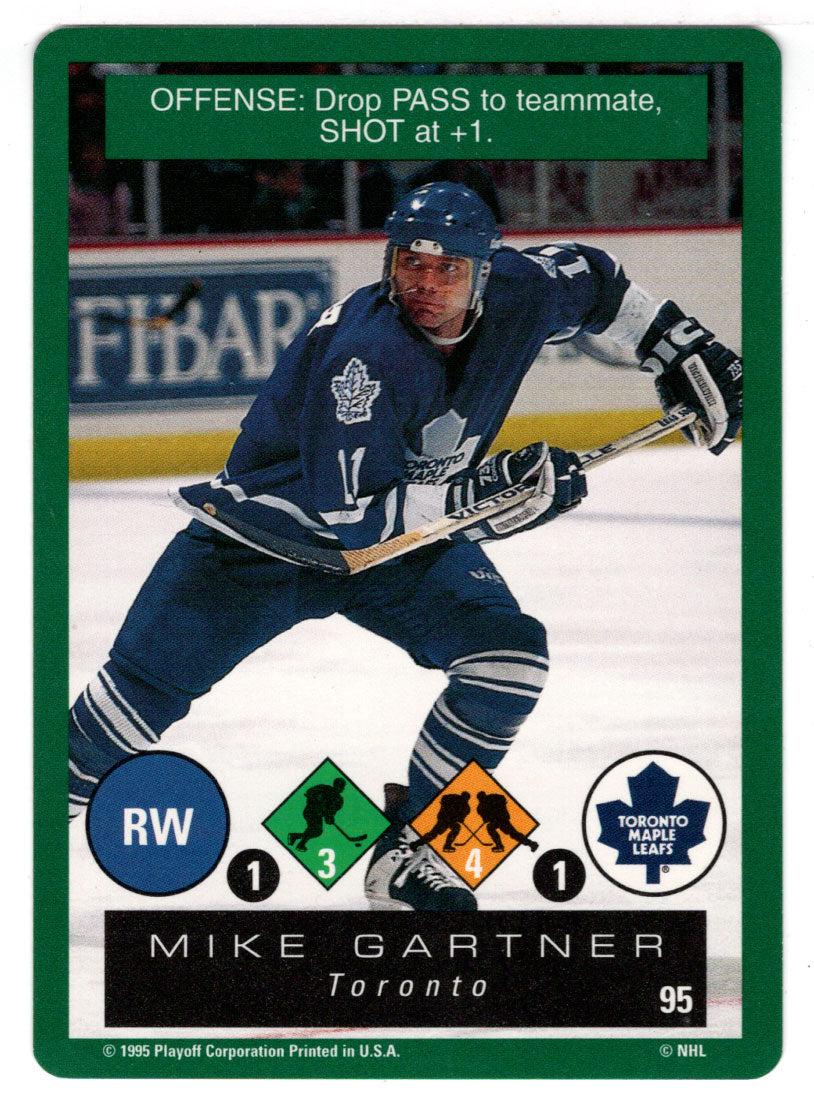 Mike Gartner - Toronto Maple Leafs (NHL Hockey Card) 1995-96 Playoff One on One # 95 Mint