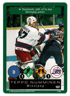 Teppo Numminen - Winnipeg Jets (NHL Hockey Card) 1995-96 Playoff One on One # 107 Mint
