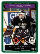 Guy Hebert - Anaheim Ducks (NHL Hockey Card) 1995-96 Playoff One on One # 113 Mint