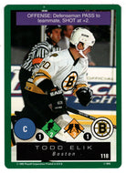 Todd Elik - Boston Bruins (NHL Hockey Card) 1995-96 Playoff One on One # 118 Mint