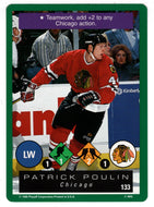 Patrick Poulin - Chicago Blackhawks (NHL Hockey Card) 1995-96 Playoff One on One # 133 Mint