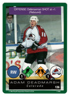Adam Deadmarsh - Colorado Avalanche (NHL Hockey Card) 1995-96 Playoff One on One # 136 Mint