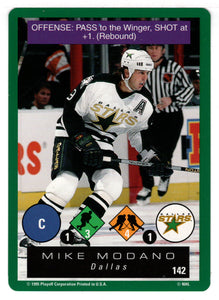 Mike Modano - Dallas Stars (NHL Hockey Card) 1995-96 Playoff One on One # 142 Mint