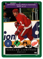 Nicklas Lidstrom - Detroit Red Wings (NHL Hockey Card) 1995-96 Playoff One on One # 146 Mint