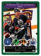 Boris Mironov - Edmonton Oilers (NHL Hockey Card) 1995-96 Playoff One on One # 150 Mint