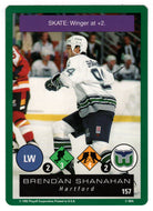 Brendan Shanahan - Hartford Whalers (NHL Hockey Card) 1995-96 Playoff One on One # 157 Mint