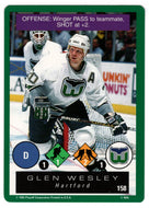 Glen Wesley - Hartford Whalers (NHL Hockey Card) 1995-96 Playoff One on One # 158 Mint