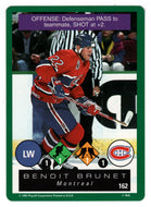 Benoit Brunet - Montreal Canadiens (NHL Hockey Card) 1995-96 Playoff One on One # 162 Mint