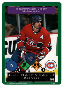 J.J. Daigneault - Montreal Canadiens (NHL Hockey Card) 1995-96 Playoff One on One # 163 Mint