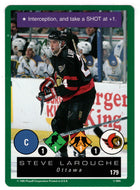 Steve Larouche - Ottawa Senators (NHL Hockey Card) 1995-96 Playoff One on One # 179 Mint