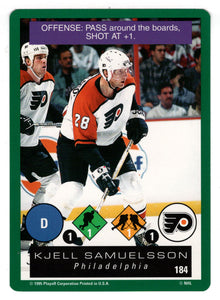 Kjell Samuelsson - Philadelphia Flyers (NHL Hockey Card) 1995-96 Playoff One on One # 184 Mint