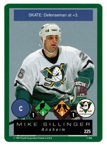 Mike Sillinger - Anaheim Ducks (NHL Hockey Card) 1995-96 Playoff One on One # 225 Mint