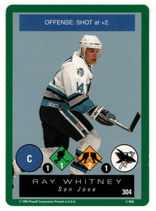 Ray Whitney - San Jose Sharks (NHL Hockey Card) 1995-96 Playoff One on One # 304 Mint