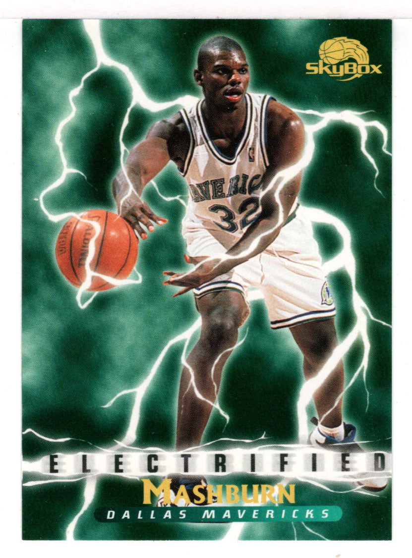 Jamal Mashburn - Dallas Mavericks - Electrified (NBA Basketball Card) 1995-96 SkyBox Premium # 281 Mint