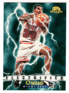 Billy Owens - Miami Heat - Electrified (NBA Basketball Card) 1995-96 SkyBox Premium # 286 Mint